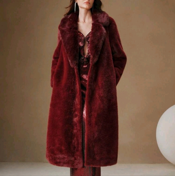 Jackets & Blazers - Luxury Oversized Faux Fur Long Coat